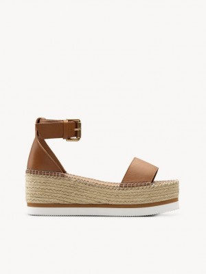 Sandalias Chloe Glyn Alpargata Marrom | CHE-SR14806
