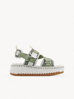 Sandalias Chloe Lilli Planos Verdes | CHE-SR14176