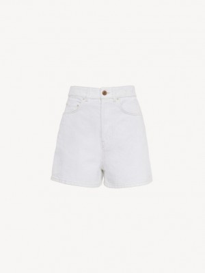 Short Chloe Dukuno Denim Blancos | CHE-SR13978
