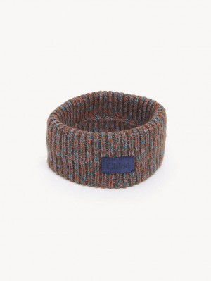 Sombreros Chloe Fornido De Punto Headband Multicolor Azules | CHE-SR14490