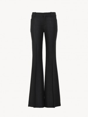 Traje Chloe High-waisted Flare Negros | CHE-SR14039