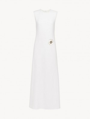 Vestido Chloe Sin Manga Blancos | CHE-SR13845