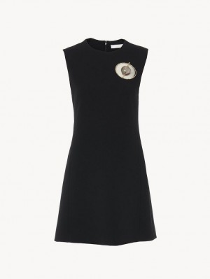 Vestido Chloe Sin Manga Tunic Negros | CHE-SR13847