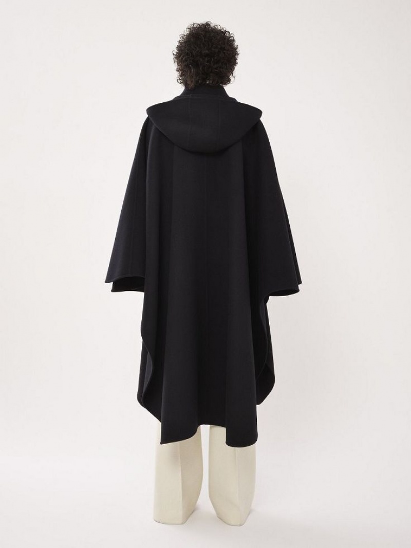 Abrigos Chloe Encapuchado Cape Negros | CHE-SR13820
