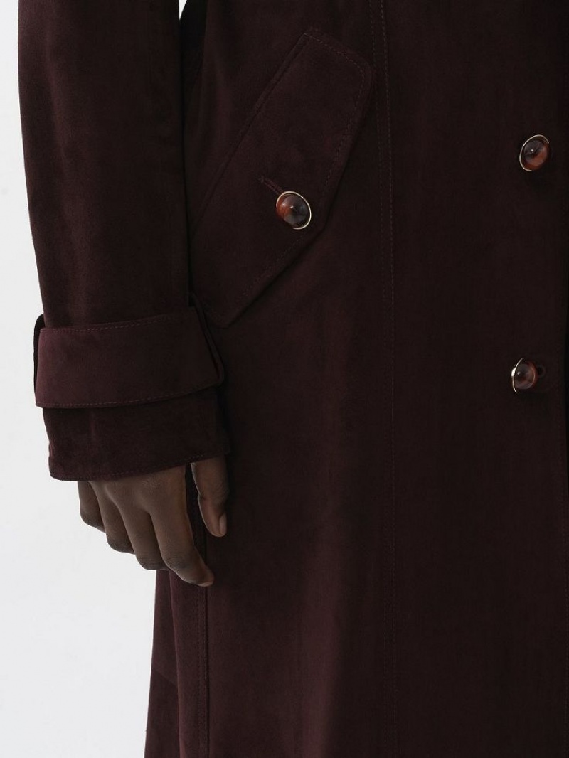 Abrigos Chloe Long Trench Marrom | CHE-SR13802