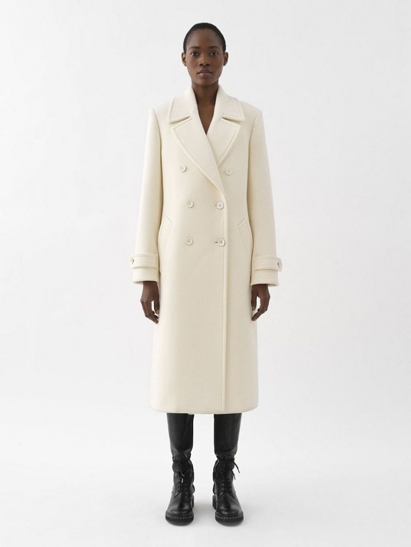 Abrigos Chloe Overcoat Blancos | CHE-SR13780