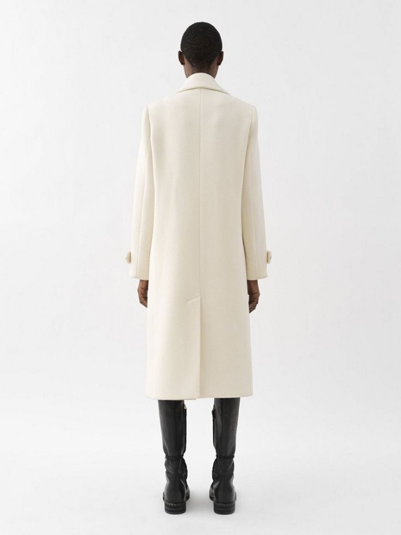 Abrigos Chloe Overcoat Blancos | CHE-SR13780
