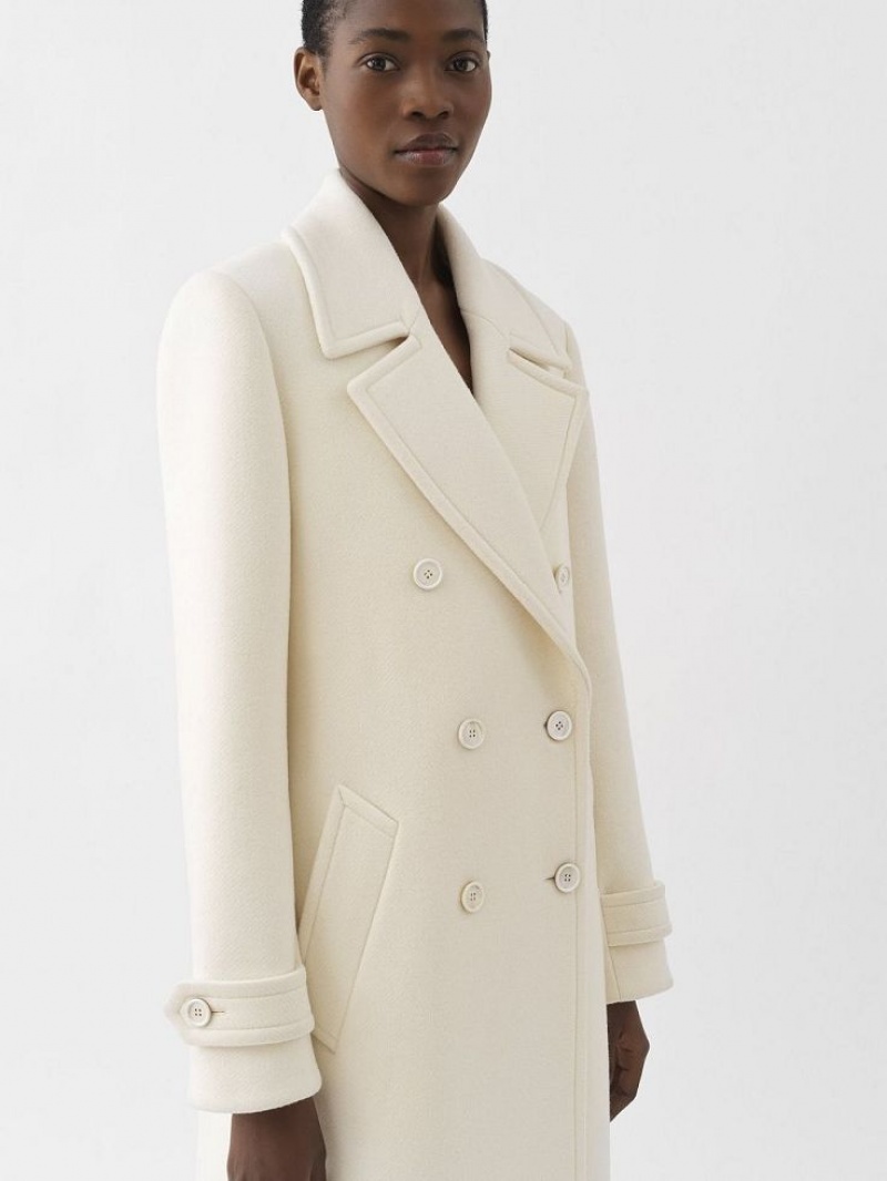 Abrigos Chloe Overcoat Blancos | CHE-SR13780