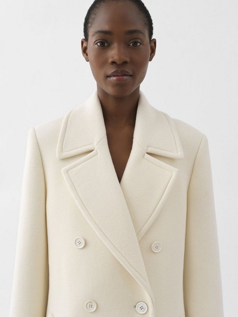 Abrigos Chloe Overcoat Blancos | CHE-SR13780