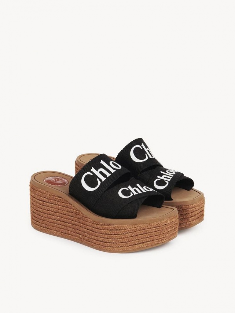 Alpargata Chloe Woody Negros | CHE-SR14163