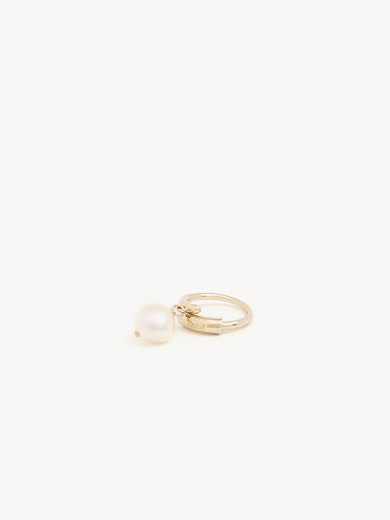 Anillos Chloe Darcey Baroque Dorados Blancos | CHE-SR14392