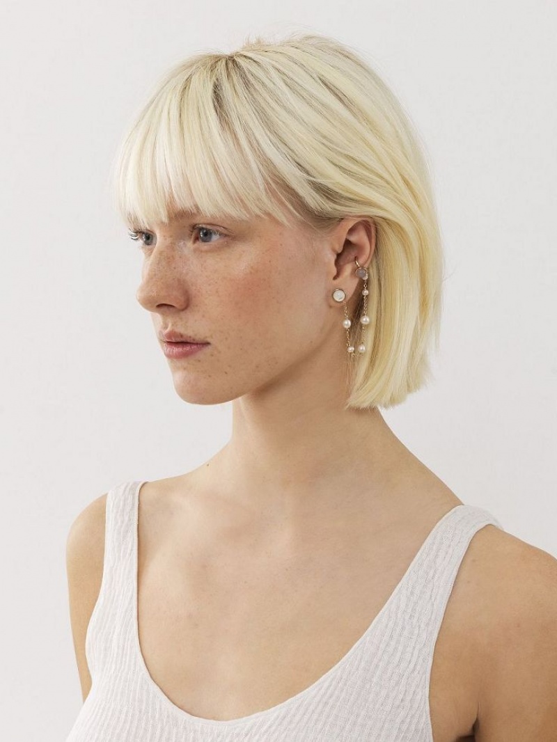 Aretes Chloe Darcey Dorados | CHE-SR14363