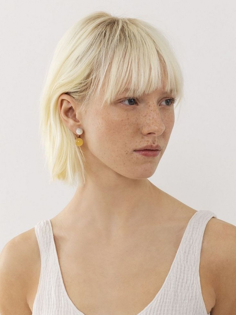 Aretes Chloe Darcey Dorados | CHE-SR14411