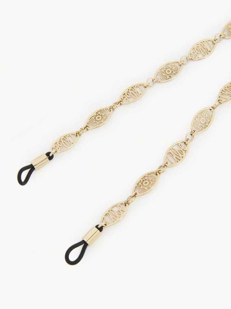 Aretes Chloe Darcey Encaje Eyew Chain Dorados | CHE-SR14433