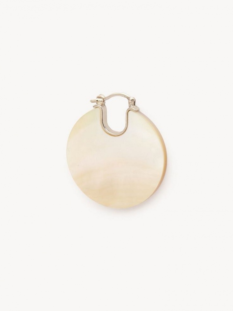 Aretes Chloe Jemma Dorados Blancos | CHE-SR14419