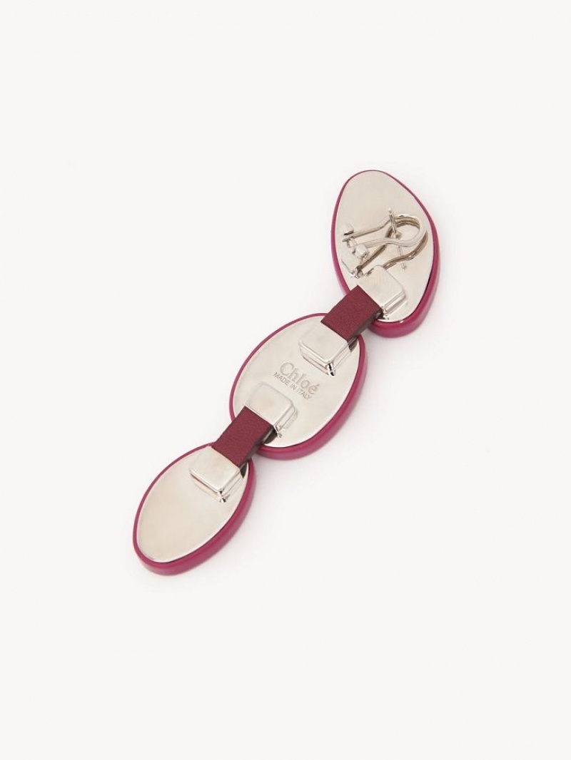 Aretes Chloe Jemma Fucsia Morados | CHE-SR14396
