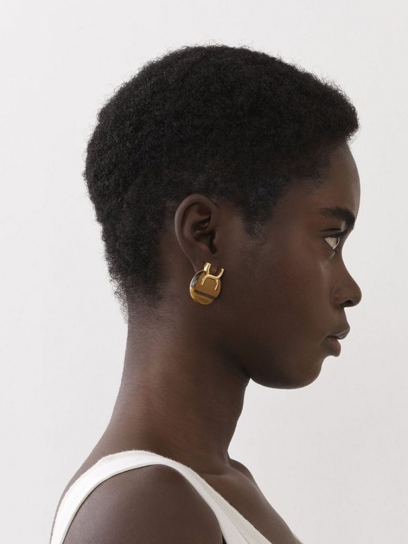 Aretes Chloe Marcie Clip-on Dorados | CHE-SR14448