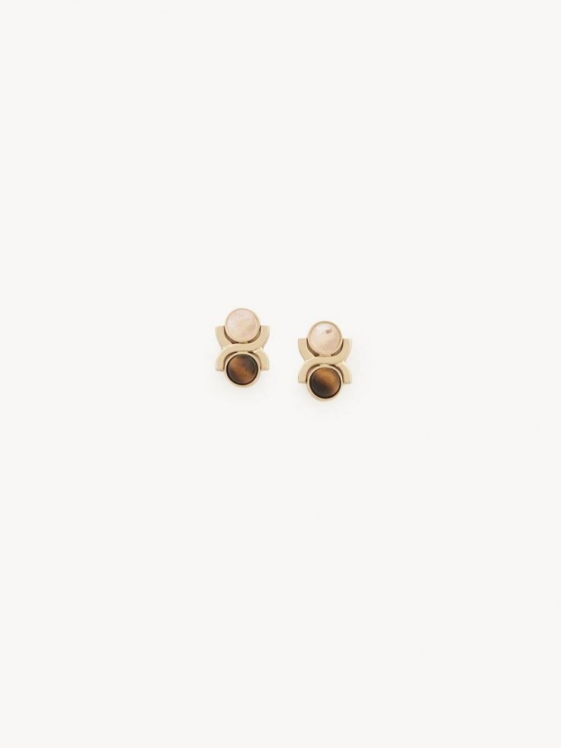 Aretes Chloe Marcie Dorados | CHE-SR14447