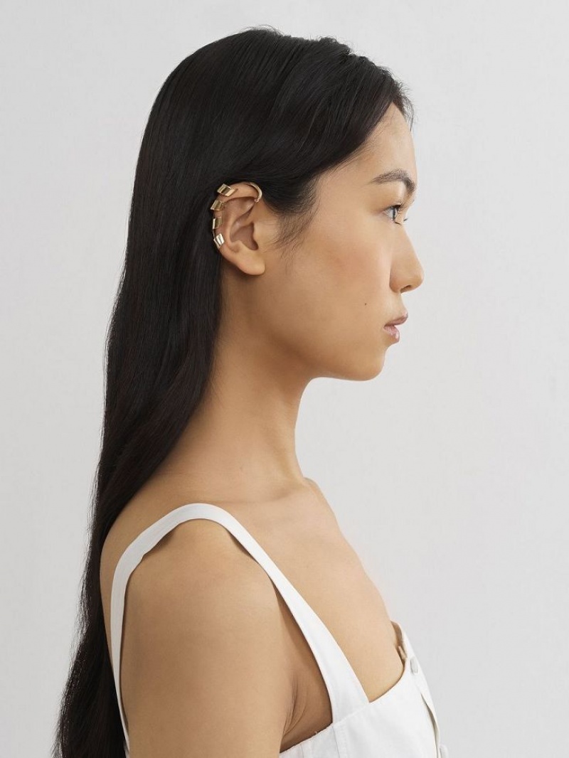 Aretes Chloe Mony Cuff Dorados | CHE-SR14437