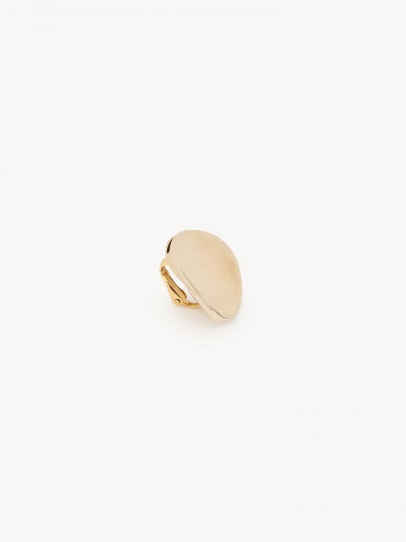 Aretes Chloe Penelope Clip-on Dorados | CHE-SR14407