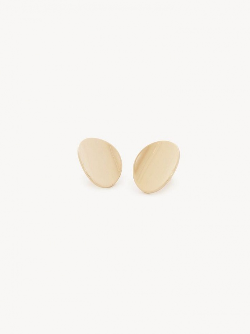Aretes Chloe Penelope Clip-on Dorados | CHE-SR14407