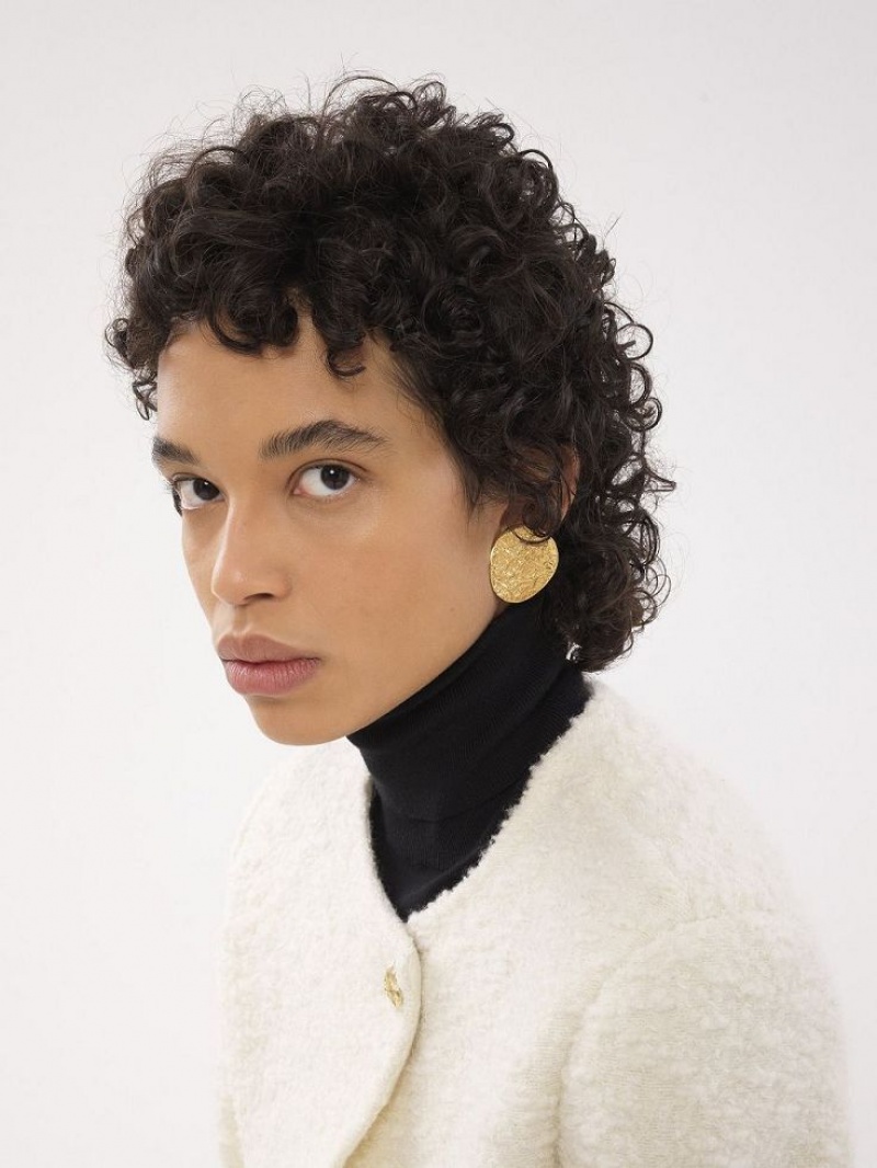 Aretes Chloe Penelope Coin Dorados Claro | CHE-SR14455