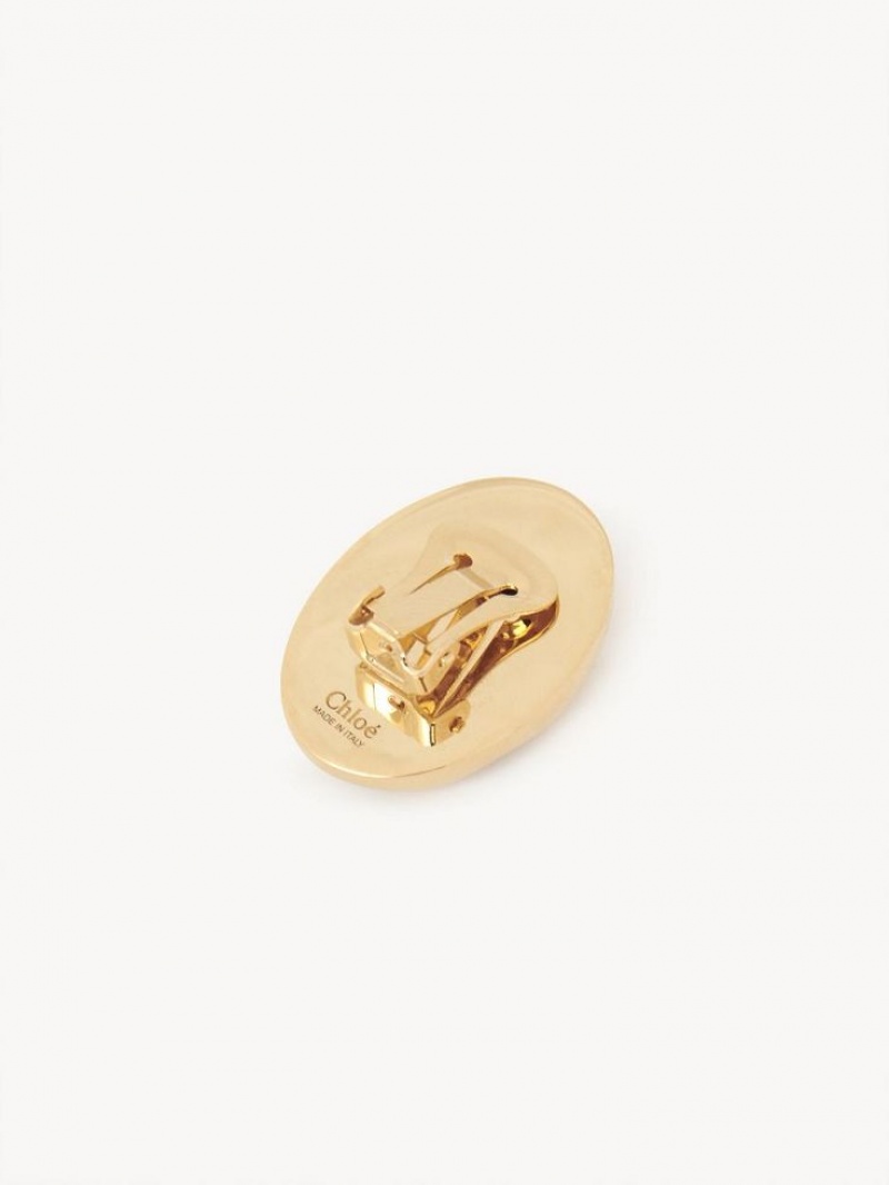 Aretes Chloe Sybil Clip-on Dorados | CHE-SR14458