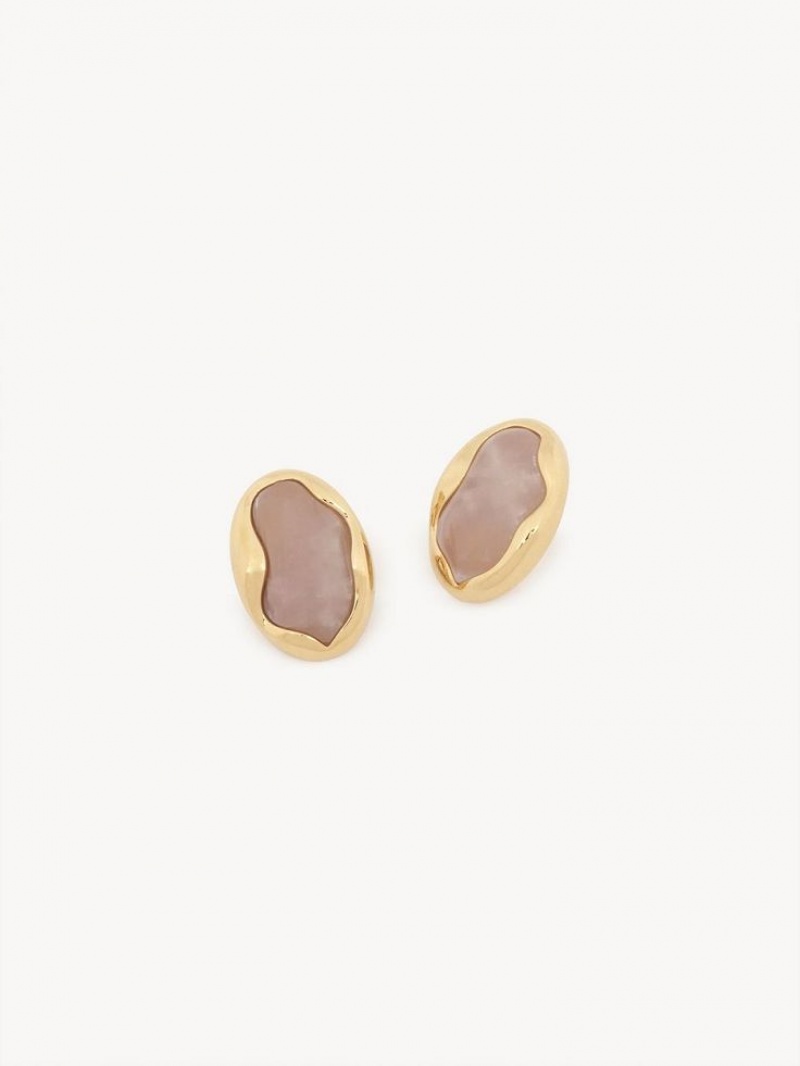 Aretes Chloe Sybil Dorados Claro | CHE-SR14457