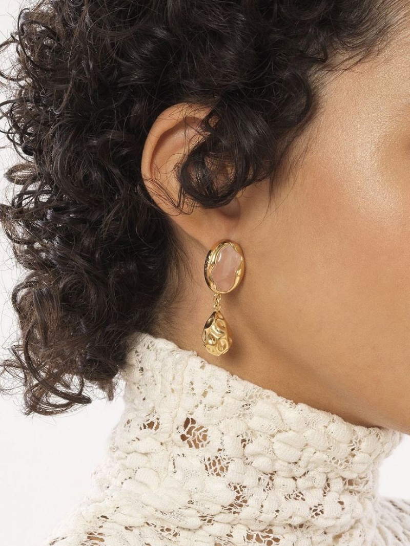 Aretes Chloe Sybil Dorados Claro | CHE-SR14459