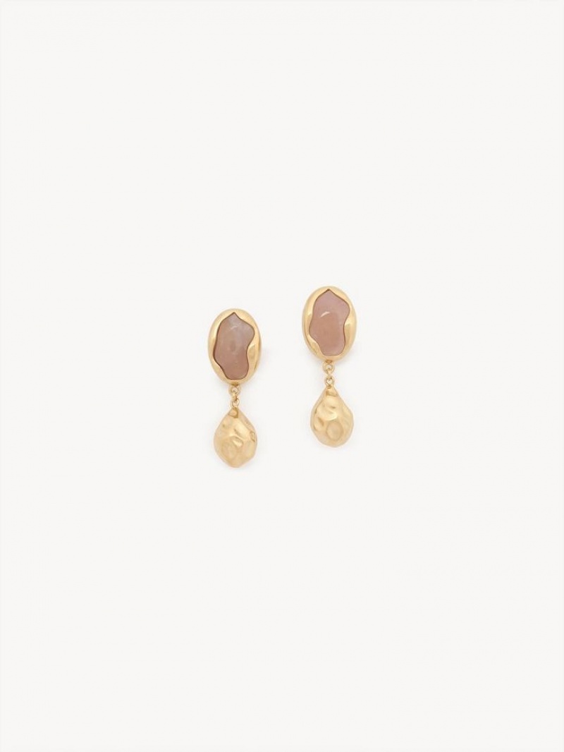 Aretes Chloe Sybil Dorados Claro | CHE-SR14459