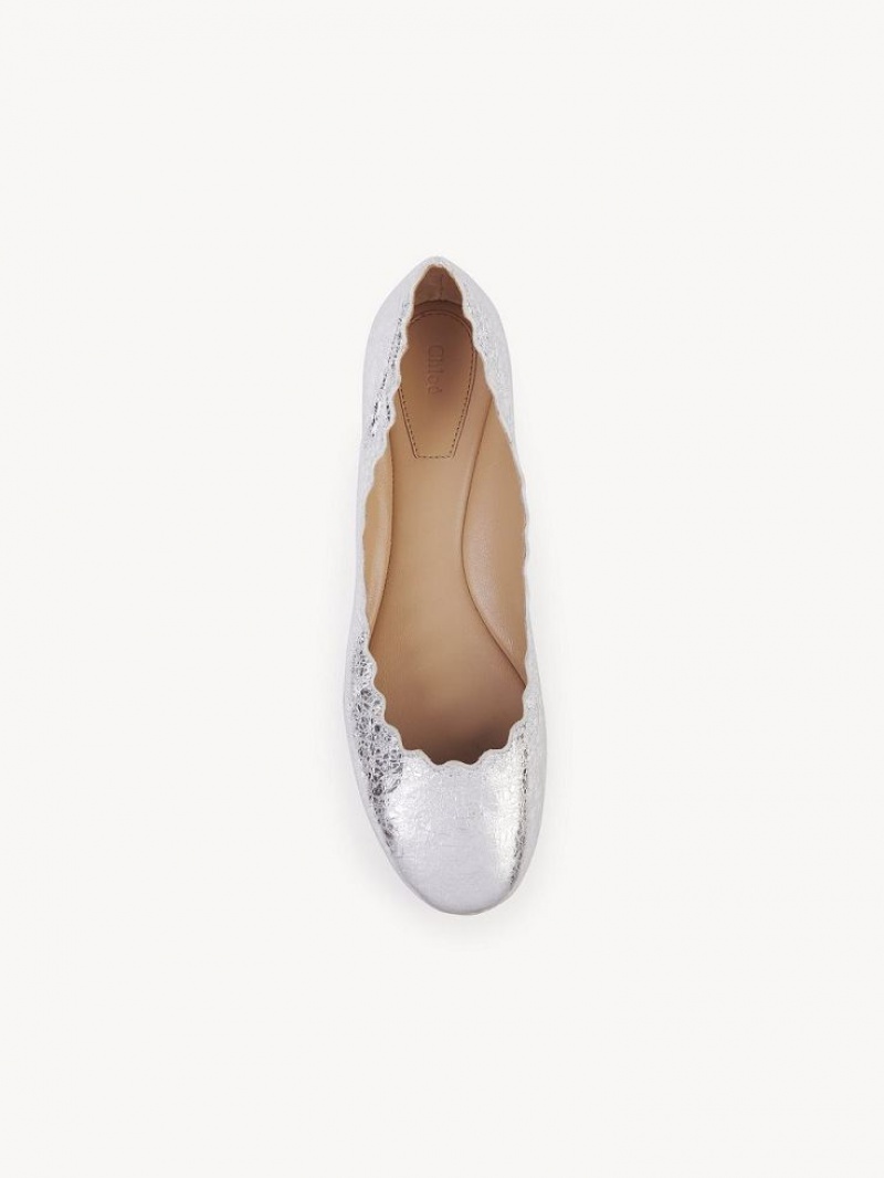 Ballet Flat Chloe Lauren Plateados | CHE-SR14271