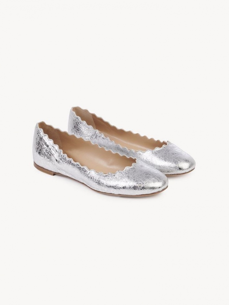 Ballet Flat Chloe Lauren Plateados | CHE-SR14271