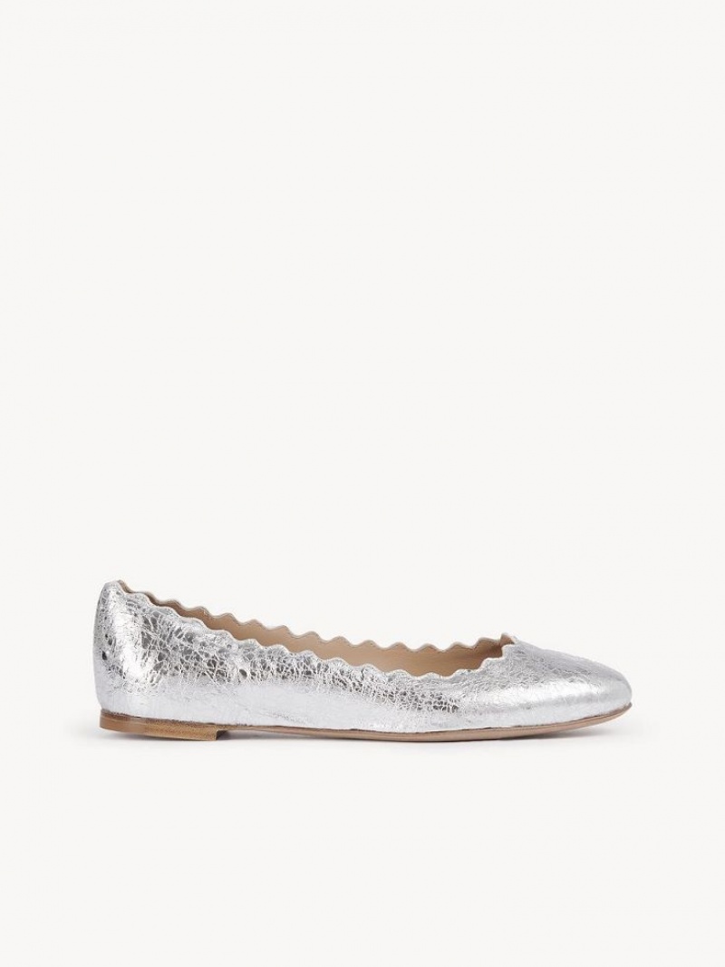 Ballet Flat Chloe Lauren Plateados | CHE-SR14271