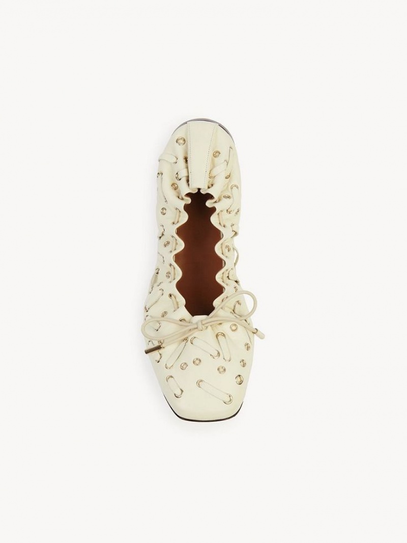 Ballet Flat Chloe Oracia Blancos | CHE-SR14266