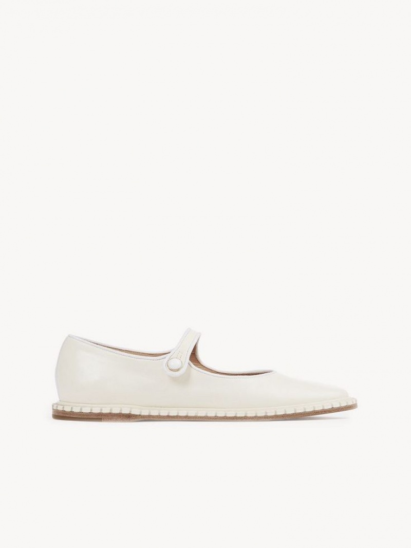 Ballet Flat Chloe Rubie Blancos | CHE-SR14259