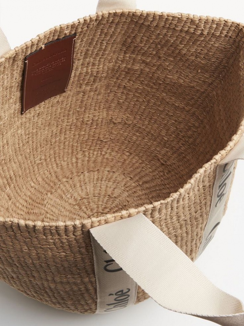 Baskets Chloe Large Woody Blancos | CHE-SR13658