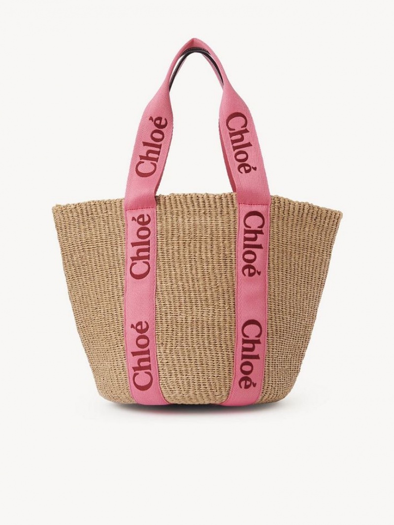 Baskets Chloe Large Woody Rosas Rojos | CHE-SR13653