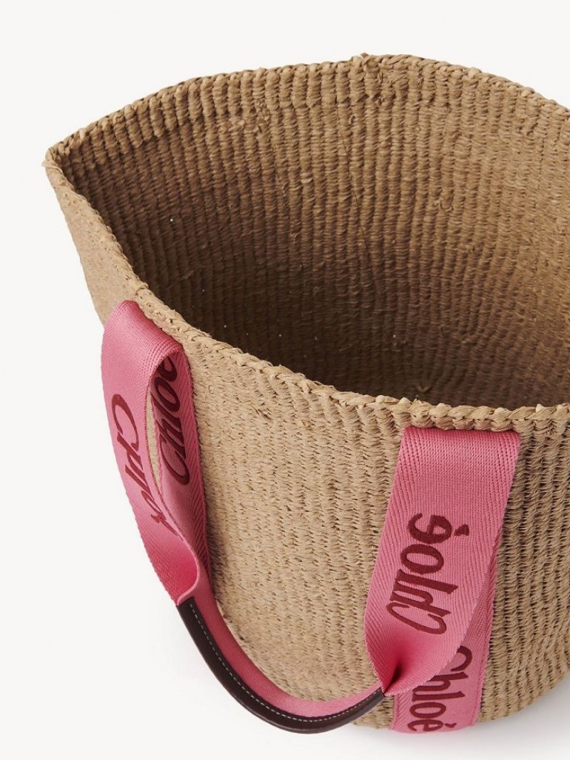 Baskets Chloe Large Woody Rosas Rojos | CHE-SR13653