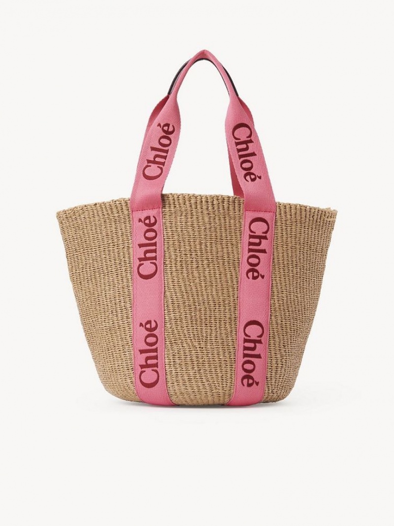Baskets Chloe Large Woody Rosas Rojos | CHE-SR13653