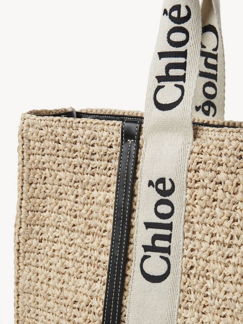 Baskets Chloe Large Woody Tote Marrom | CHE-SR13649