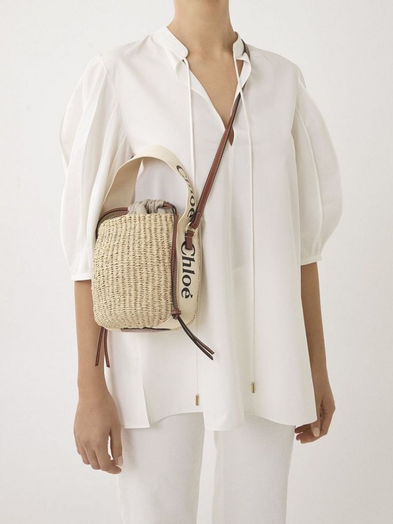 Baskets Chloe Small Woody Blancos | CHE-SR13657