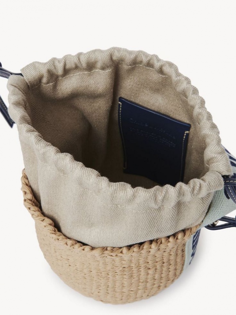 Baskets Chloe Small Woody Verdes Azules | CHE-SR13643