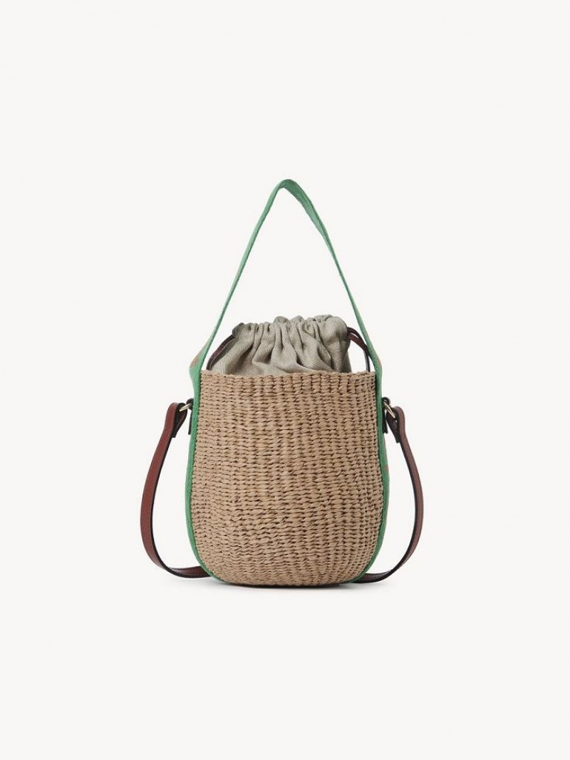 Baskets Chloe Small Woody Verdes Naranjas | CHE-SR13629