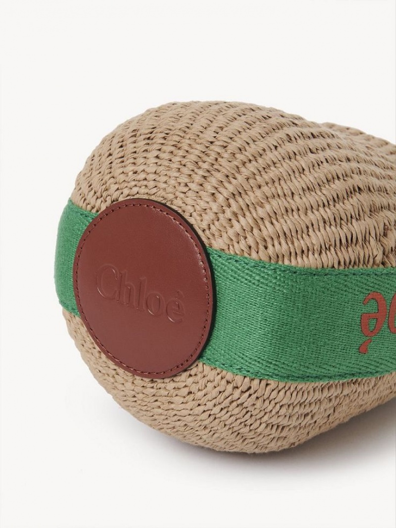 Baskets Chloe Small Woody Verdes Naranjas | CHE-SR13629