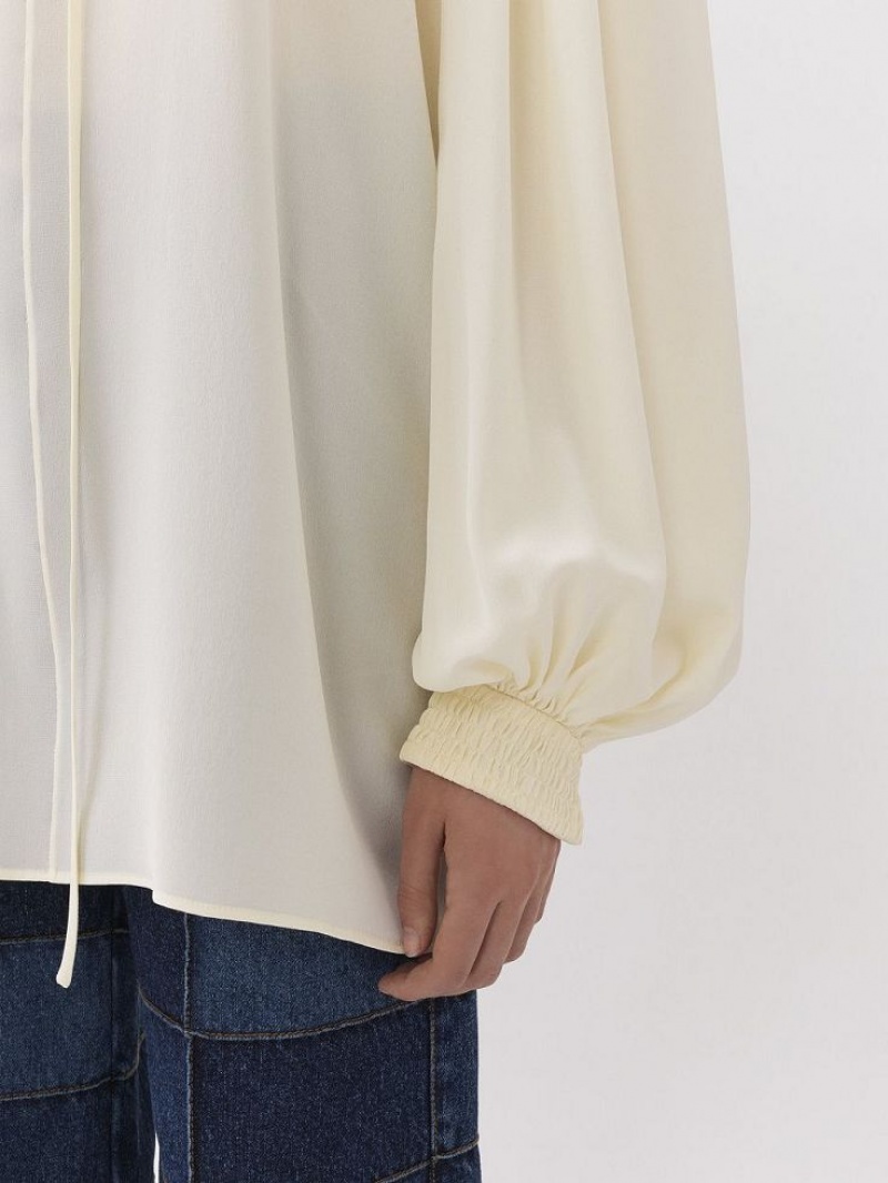 Blusa Chloe Flowy Blancos | CHE-SR13902