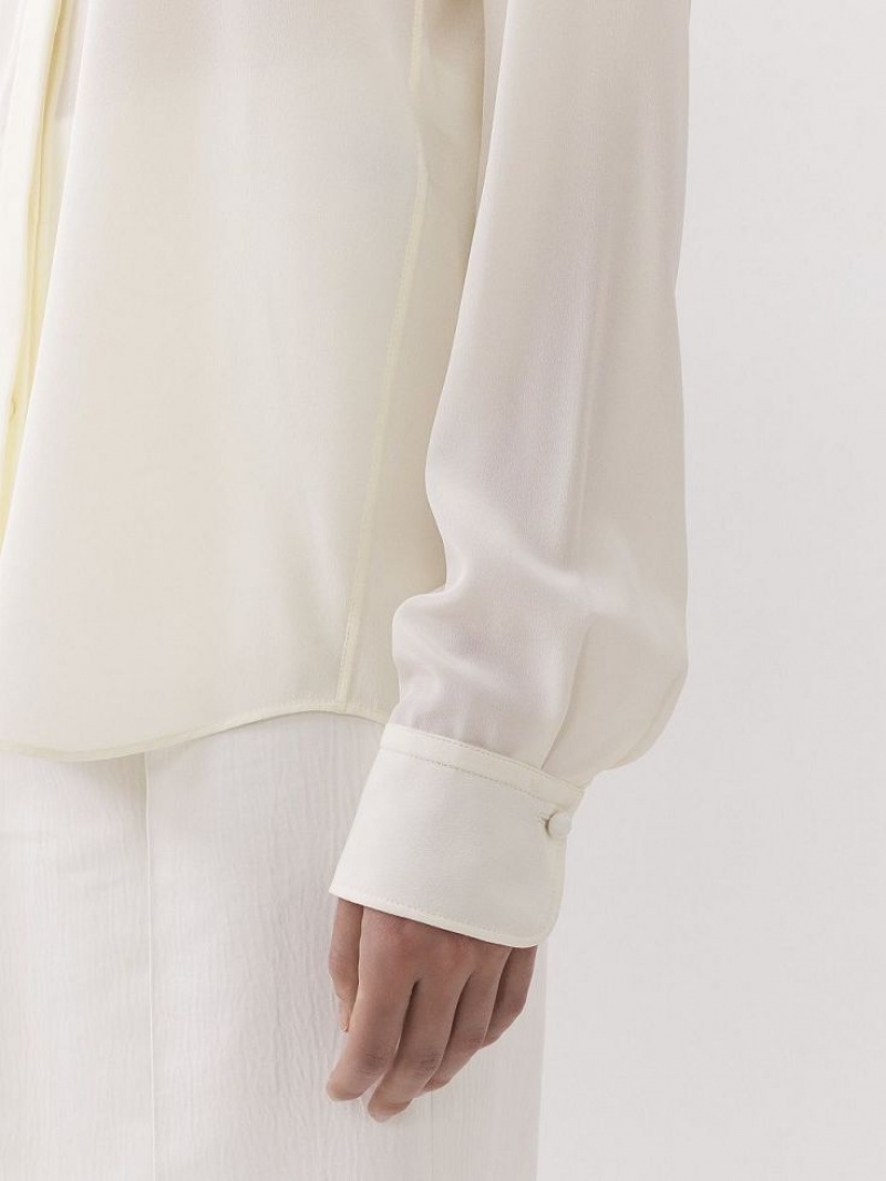 Blusa Chloe Scarf Blancos | CHE-SR13904