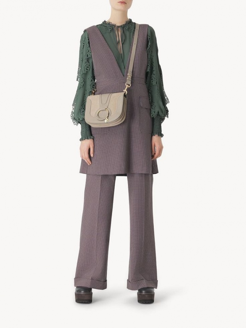 Bolsa De Hombro Chloe Hana Grises | CHE-SR14645