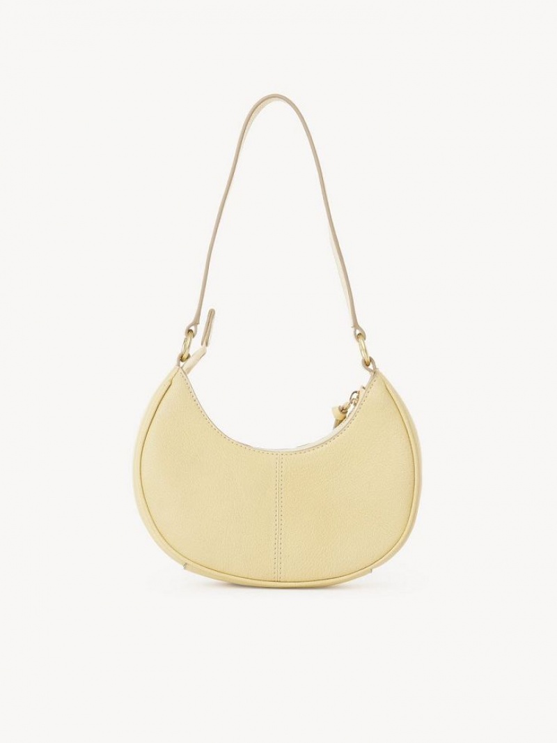 Bolsa De Hombro Chloe Hana Half Moon Amarillos | CHE-SR14661