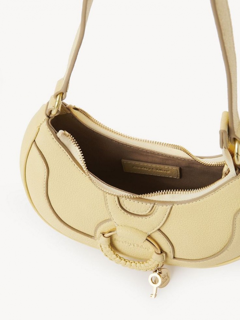 Bolsa De Hombro Chloe Hana Half Moon Amarillos | CHE-SR14661