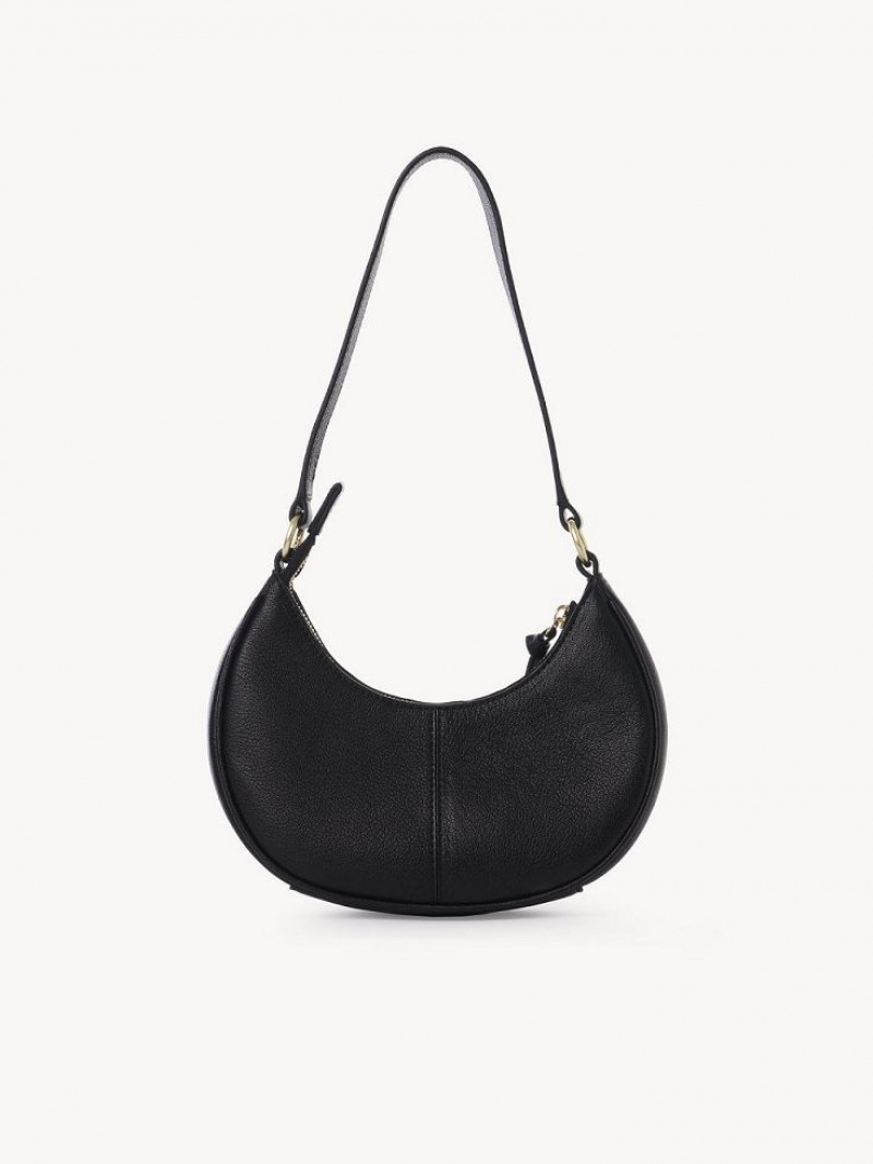 Bolsa De Hombro Chloe Hana Half Moon Negros | CHE-SR14623